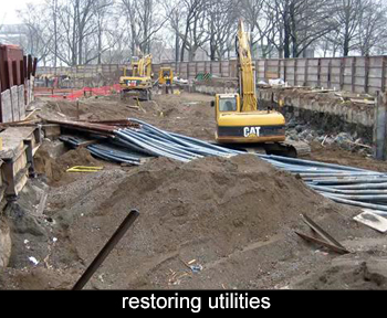 all utilities need to be restored